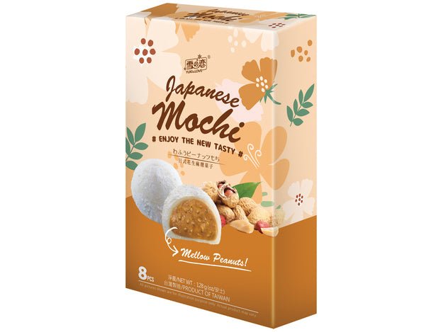 Mochi Reiskuchen Erdnuss 128g – RamenHeaven Mochi Reiskuchen Erdnuss 128g – RamenHeaven