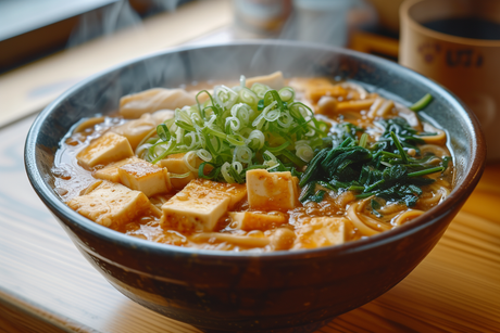 Misosuppe mit Shiitake-Pilzen und Tofu