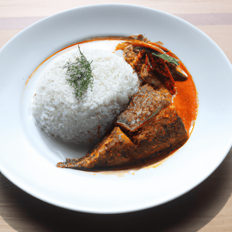 Nasi Dagang – Gedämpfter Reis mit Fischcurry - RamenHeaven