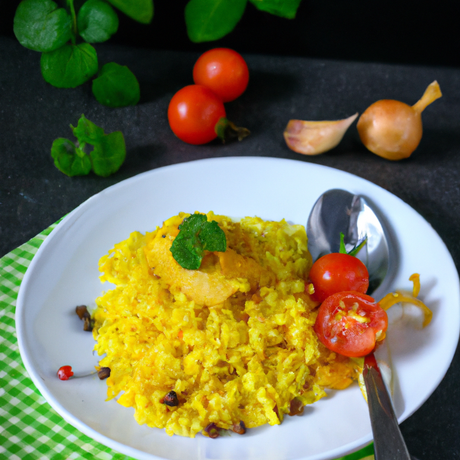 Nasi Kuning: Gelber Kokosreis mit Kurkuma - RamenHeaven