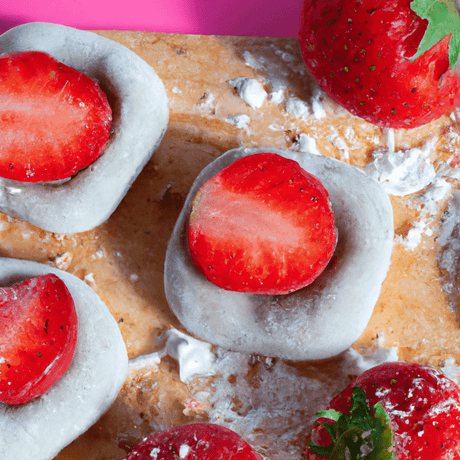 Rezept für Mochi mit Erdbeeren und roter Bohnenpaste (Ichigo Daifuku) - RamenHeaven