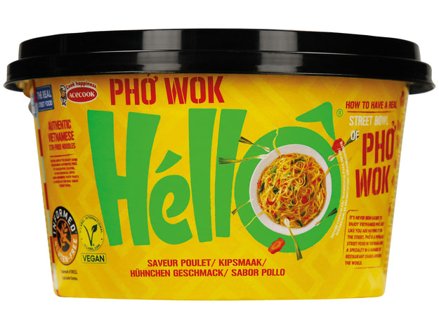 Acecook Pho Wok Pollo Fideos Instantáneos en Taza 76g