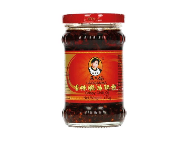 Lao Gan Ma Knusprige Röstzwiebeln mit Chilis in Öl 210g